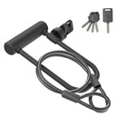 Syncros WARFIELD BÜGELSCHLOSS MIT KABELSCHLAUFE - Black One Size Sicherheitsschlösser - PeakStyle