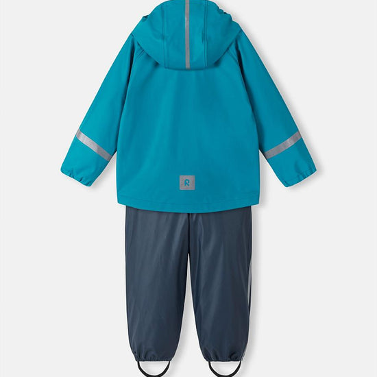 Reima Tihku Regenset in Aquatic Blue – Rückansicht