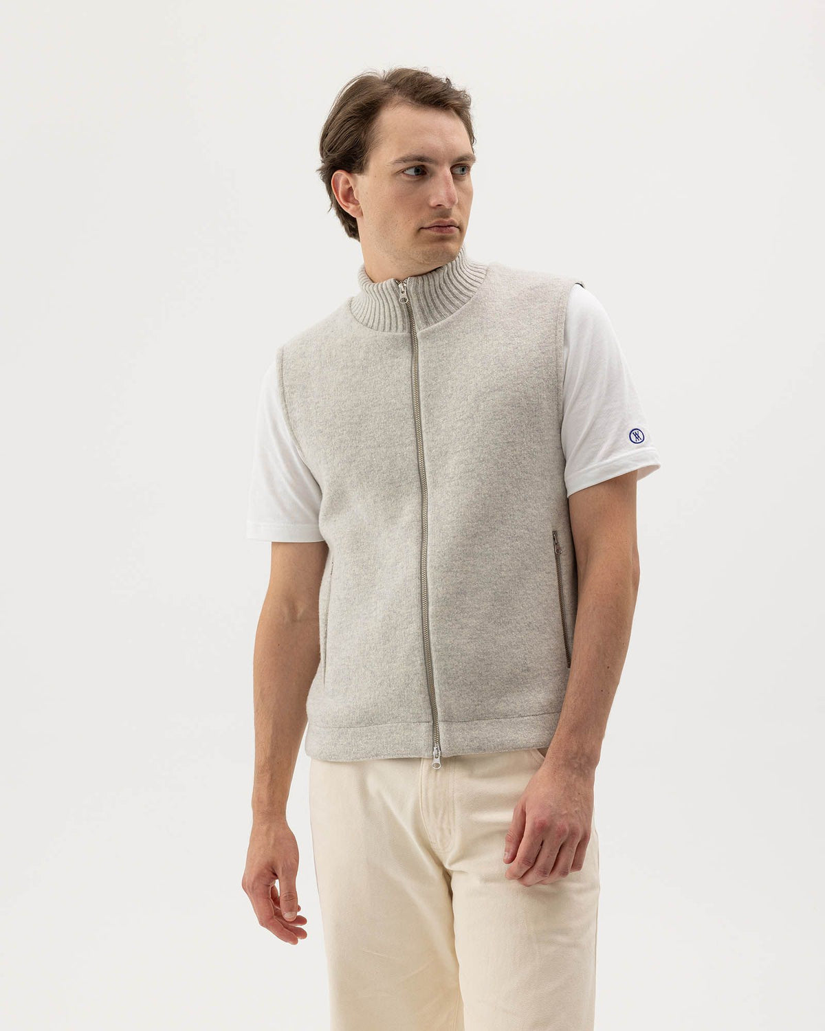 Fred Vest WP – Light Grey Melange – Herstelleransicht