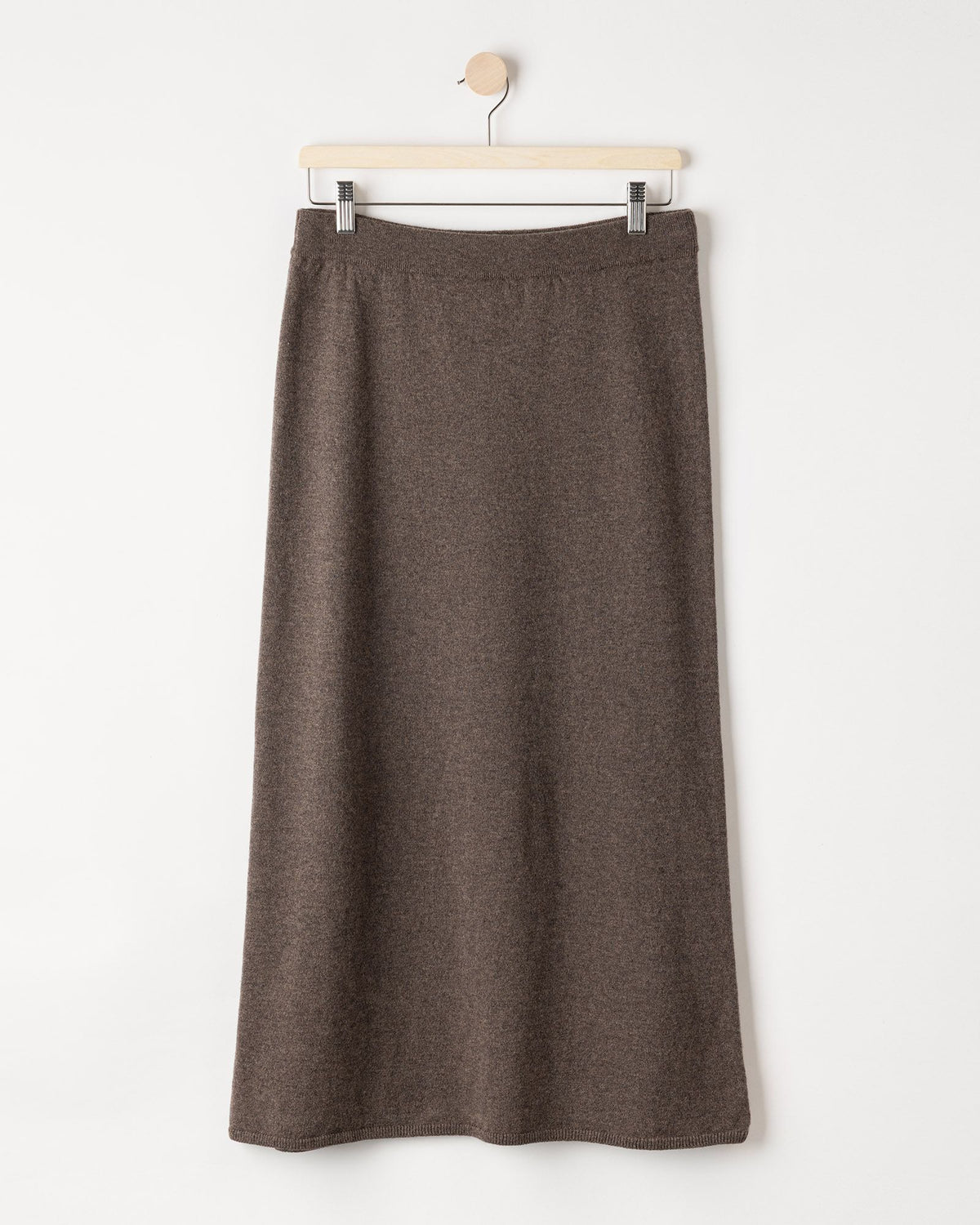 Renata Skirt – Dark Taupe – Kleiderbügelaufnahme