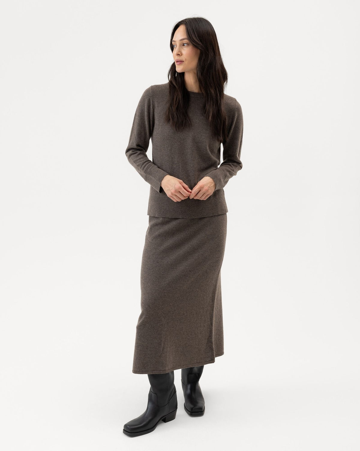 Renata Skirt – Dark Taupe – Herstelleransicht