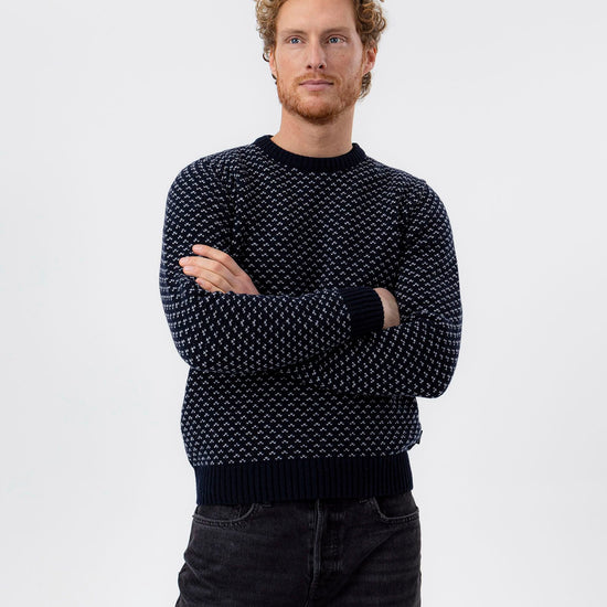 Torsten Crew – Navy - Marble Grey – Herstelleransicht