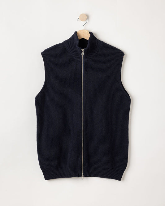 Frank Vest – Navy – Kleiderbügelaufnahme