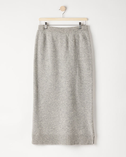 Betty Long Skirt – Grey – Kleiderbügelaufnahme