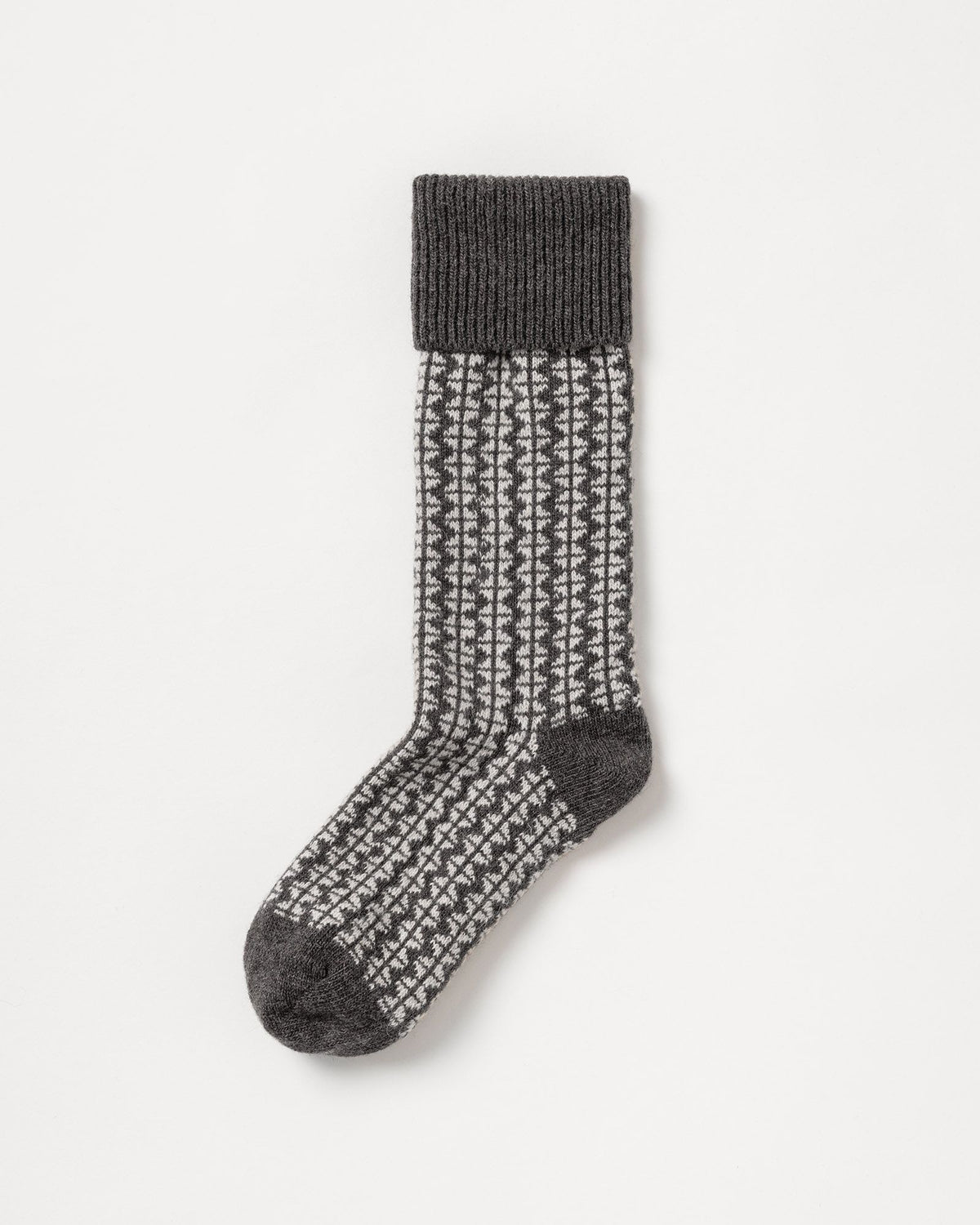 Järvsö Raggsocka – Dark Grey Melange – Packshot